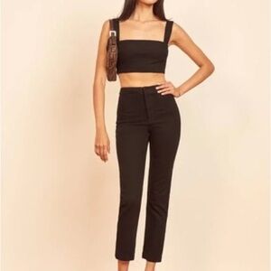 Reformation Lela pant ™️ straight leg plant jeans black jeans high waisted